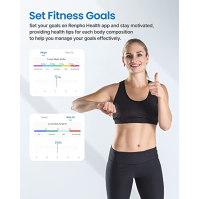 RENPHO Body Fat Scale WLAN Fitness Tracking Scale People with Body Fat and Muscle Mass, osobní váha s analýzou tělesného tuku a 